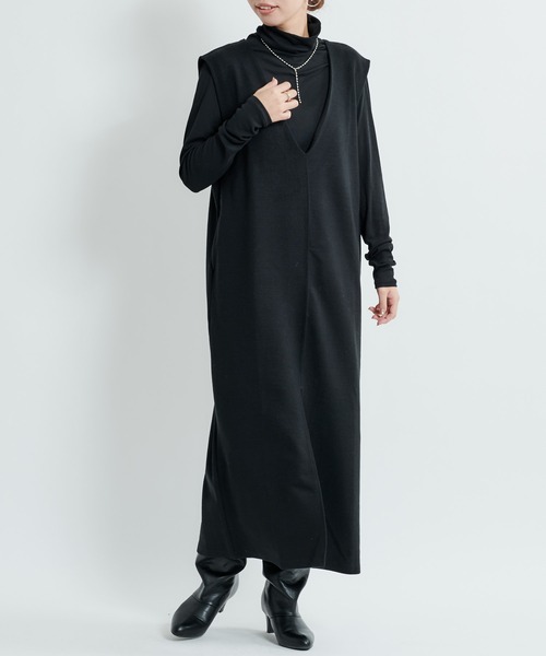 DouDou(ドゥドゥ)の「シアータートル(Tシャツ/カットソー・レディース・ブラック/オフホワイト/グレイッシュベージュ・FREE)」の7枚目の写真