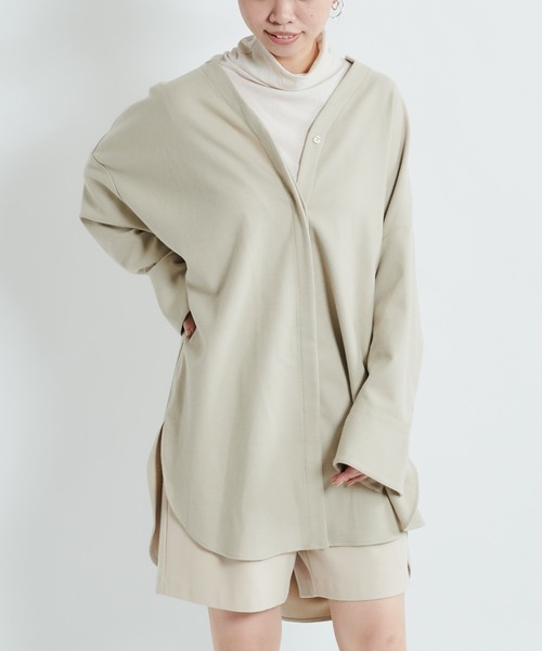 DouDou(ドゥドゥ)の「シアータートル(Tシャツ/カットソー・レディース・ブラック/オフホワイト/グレイッシュベージュ・FREE)」の16枚目の写真