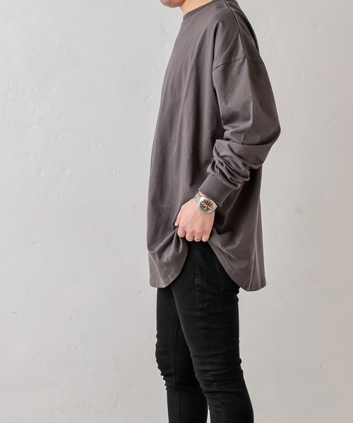 natural couture(ナチュラルクチュール)の「重ね着しやすいシャツテールロゴT Lサイズ(Tシャツ/カットソー・レディース・ブラック/ベージュ/アイボリー・LARGE)」の9枚目の写真