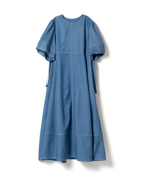 LAYMEE(レイミー)の「Esso denim OP / エッソデニムワンピース(ワンピース・レディース・カーキ/ホワイト/インディゴブルー・FREE)」の12枚目の写真