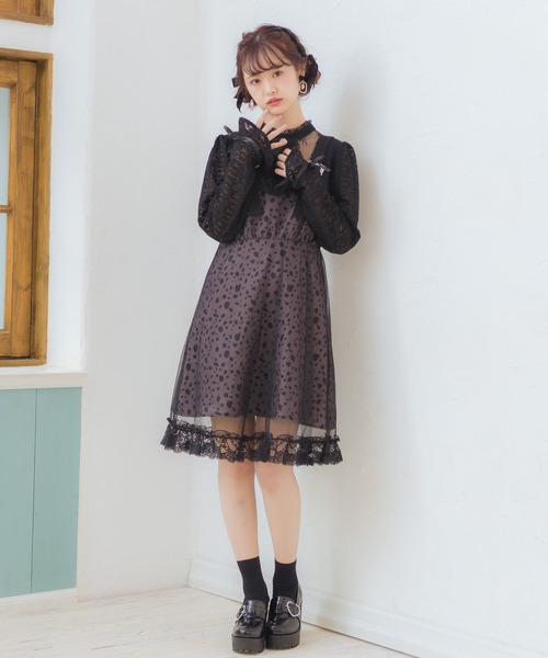 RADIATE 新作ジャガードチュールレイヤード　ワンピース  送料無料 RADIATE 新作ジャガードチュールレイヤード ワンピース 送料無料