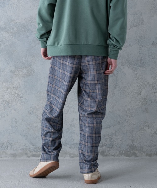 UNIIT(ユニット)の「【UNIIT】ワイドチェックパンツ ワイドシルエット チェック柄 ウエスト紐仕様(その他パンツ・メンズ・チャコールグレー/ブラック/ベージュ・MEDIUM/LARGE)」の11枚目の写真