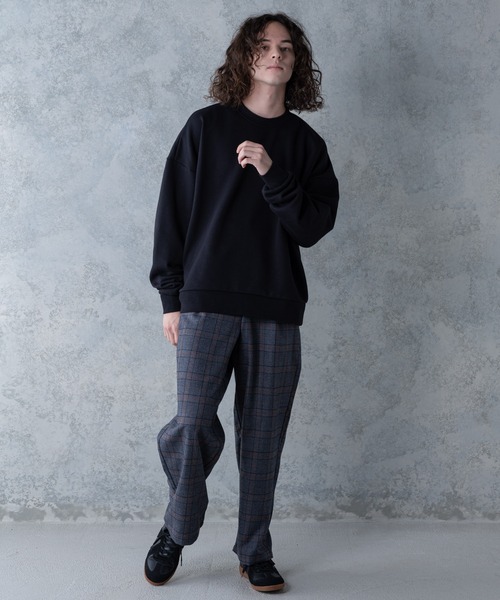 UNIIT(ユニット)の「【UNIIT】ワイドチェックパンツ ワイドシルエット チェック柄 ウエスト紐仕様(その他パンツ・メンズ・チャコールグレー/ブラック/ベージュ・MEDIUM/LARGE)」の21枚目の写真