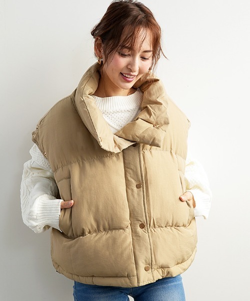 セール 2way ボタン切替ショートフェイクダウン ダウンジャケット コート Futier Land フューティアランド のファッション通販 Zozotown
