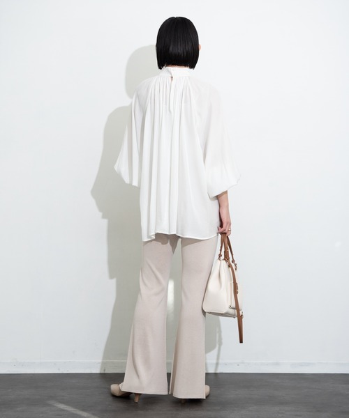 Aunt Marie's（アントマリーズ）の「センターラインシアーニットパンツ / AUNT MARIE'S（その他パンツ・レディース・ライトパープル/ブラック/ライトグリーン/ベージュ・SMALL/FREE）」の22枚目の写真