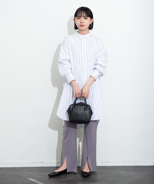 Aunt Marie's（アントマリーズ）の「センターラインシアーニットパンツ / AUNT MARIE'S（その他パンツ・レディース・ライトパープル/ブラック/ライトグリーン/ベージュ・SMALL/FREE）」の8枚目の写真