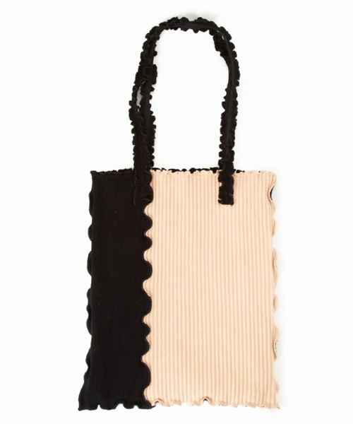 Casselini（キャセリーニ）の「サマーニットメロウトート（エコバッグ/サブバッグ・レディース・ブラック/キャメル/グリーン/サックスブルー・FREE）」の2枚目の写真