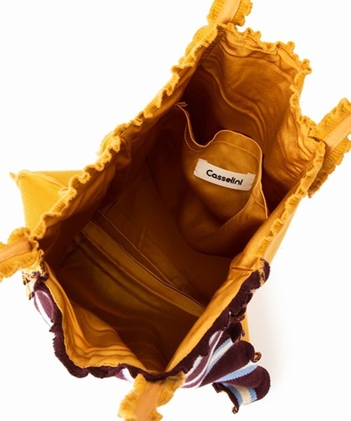 Casselini（キャセリーニ）の「サマーニットメロウトート（エコバッグ/サブバッグ・レディース・ブラック/キャメル/グリーン/サックスブルー・FREE）」の9枚目の写真