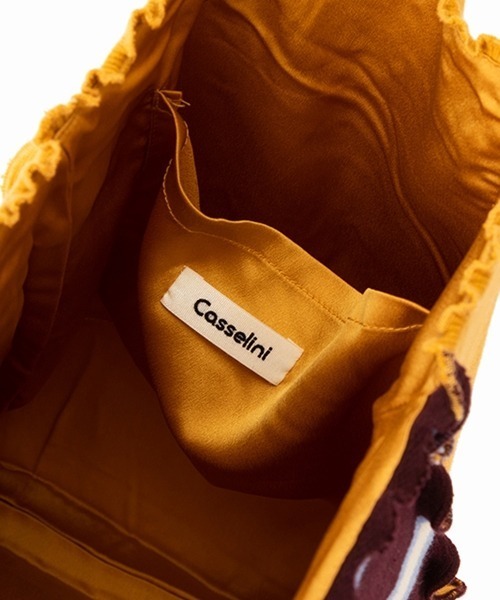 Casselini（キャセリーニ）の「サマーニットメロウトート（エコバッグ/サブバッグ・レディース・ブラック/キャメル/グリーン/サックスブルー・FREE）」の10枚目の写真