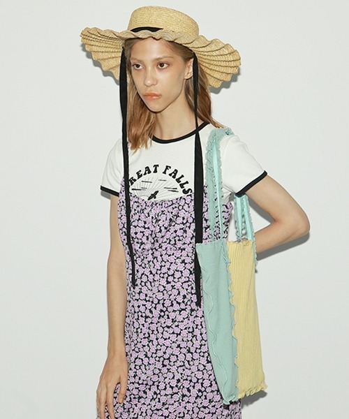 Casselini（キャセリーニ）の「サマーニットメロウトート（エコバッグ/サブバッグ・レディース・ブラック/キャメル/グリーン/サックスブルー・FREE）」の11枚目の写真