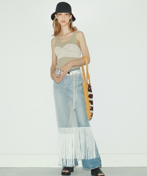 Casselini（キャセリーニ）の「サマーニットメロウトート（エコバッグ/サブバッグ・レディース・ブラック/キャメル/グリーン/サックスブルー・FREE）」の13枚目の写真