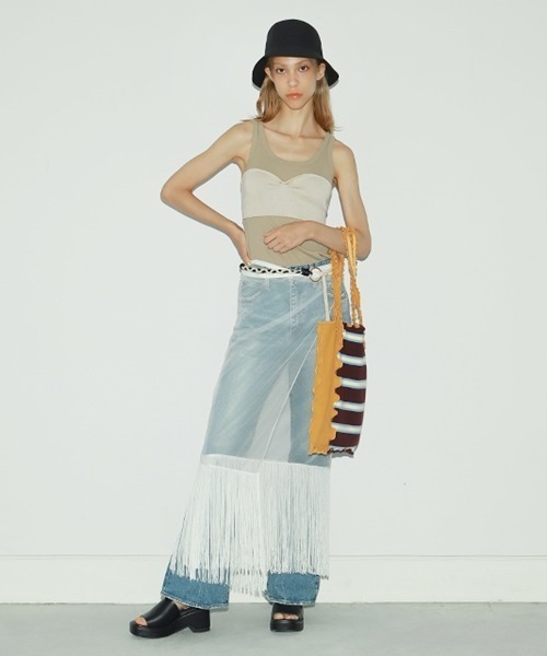 Casselini（キャセリーニ）の「サマーニットメロウトート（エコバッグ/サブバッグ・レディース・ブラック/キャメル/グリーン/サックスブルー・FREE）」の15枚目の写真