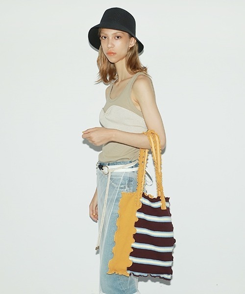 Casselini（キャセリーニ）の「サマーニットメロウトート（エコバッグ/サブバッグ・レディース・ブラック/キャメル/グリーン/サックスブルー・FREE）」の16枚目の写真