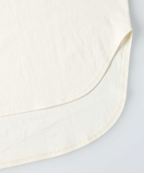 RAG MACHINE（ラグマシーン）の「【RAG MACHINE】バックロゴロンＴ（Tシャツ/カットソー・レディース・オフホワイト/ベージュ/グリーン・L/M）」の18枚目の写真