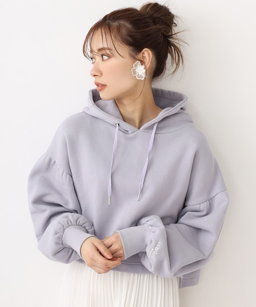 one after another NICE CLAUP(ワンアフターアナザーナイスクラップ)の「パステルショートパーカー(Tシャツ/カットソー・レディース・ベージュ/ピンク/ラベンダー/サックスブルー/オフホワイト・FREE)」の22枚目の写真