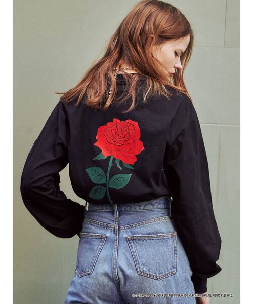 jouetie（ジュエティ）の「The Rolling Stones コラボロンT（Tシャツ/カットソー・レディース・ブラック/レッド/オフホワイト・MEDIUM）」の3枚目の写真