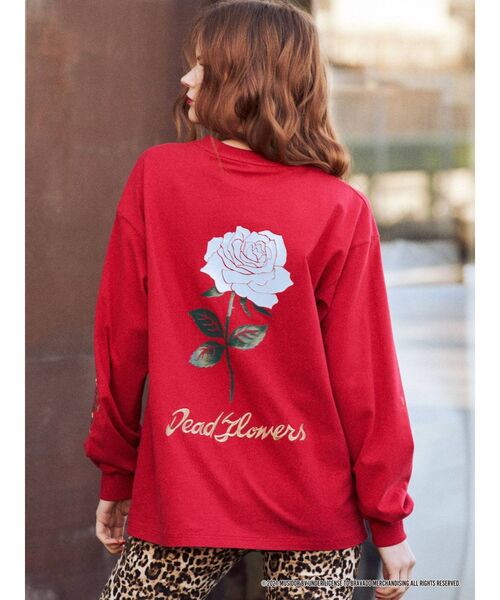 jouetie（ジュエティ）の「The Rolling Stones コラボロンT（Tシャツ/カットソー・レディース・ブラック/レッド/オフホワイト・MEDIUM）」の13枚目の写真