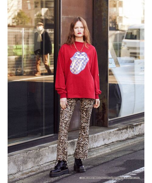 jouetie（ジュエティ）の「The Rolling Stones コラボロンT（Tシャツ/カットソー・レディース・ブラック/レッド/オフホワイト・MEDIUM）」の14枚目の写真