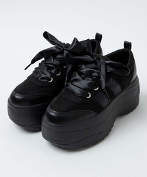 WEGO | WEGO/サテンリボン厚底スニーカー(スニーカー)