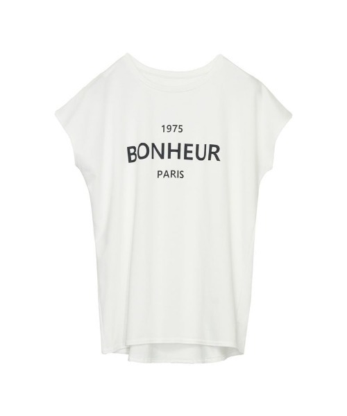 Re:EDIT（リエディ）の「[新デザイン追加][UVカット][接触冷感][紫外線対策][累計販売枚数2.1万枚突破！]選べるフロントロゴorフォトフレンチスリーブTシャツ（Tシャツ/カットソー・レディース・ブラック/オフホワイト/モカ/グレイッシュベージュ/ブラック系その他/ホワイト系その他/ブラック系その他2/ブラック系その他3/ホワイト系その他2/ホワイト系その他3/ホワイト系その他4/ブラック系その他4・MEDIUM/LARGE）」の3枚目の写真