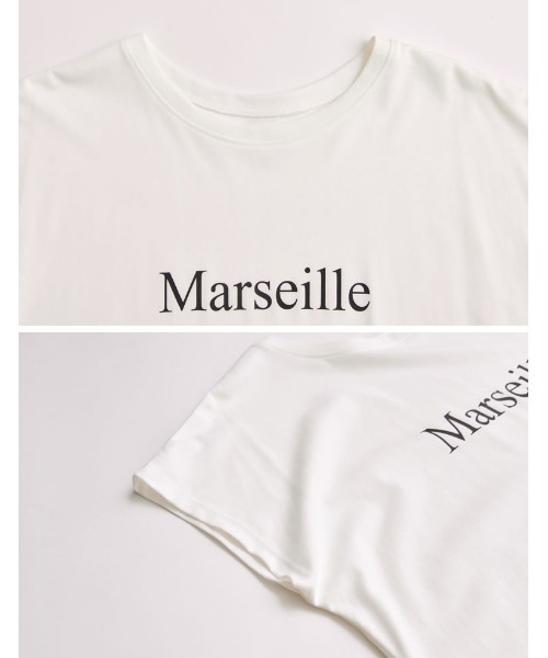 Re:EDIT（リエディ）の「[新デザイン追加][UVカット][接触冷感][紫外線対策][累計販売枚数2.1万枚突破！]選べるフロントロゴorフォトフレンチスリーブTシャツ（Tシャツ/カットソー・レディース・ブラック/オフホワイト/モカ/グレイッシュベージュ/ブラック系その他/ホワイト系その他/ブラック系その他2/ブラック系その他3/ホワイト系その他2/ホワイト系その他3/ホワイト系その他4/ブラック系その他4・MEDIUM/LARGE）」の18枚目の写真