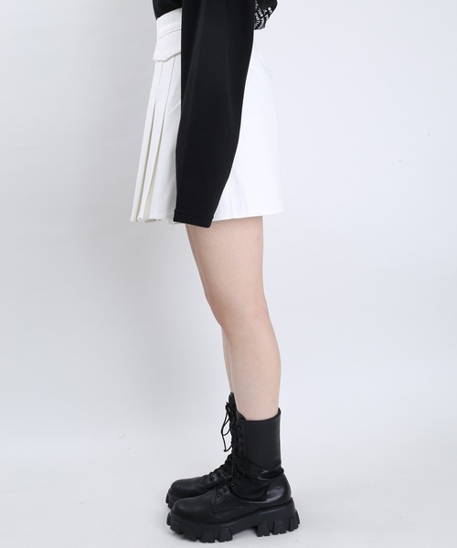 WC（ダブル シー）の「WC/ツイルプリーツスカート（スカート・レディース・ホワイト/ブラック・FREE）」の8枚目の写真