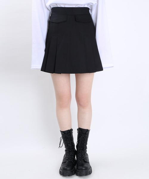 WC（ダブル シー）の「WC/ツイルプリーツスカート（スカート・レディース・ホワイト/ブラック・FREE）」の10枚目の写真