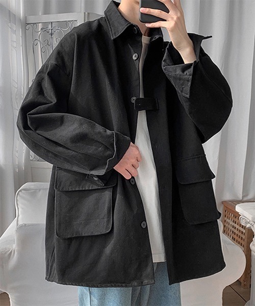 WESTBOY(ウエストボーイ)の「【WB ORIGINALS】 Work Shirt Jacket WO21S212TP(シャツ/ブラウス・メンズ・ブラック/ベージュ/グレー/ピンク・M/L/XL)」の5枚目の写真
