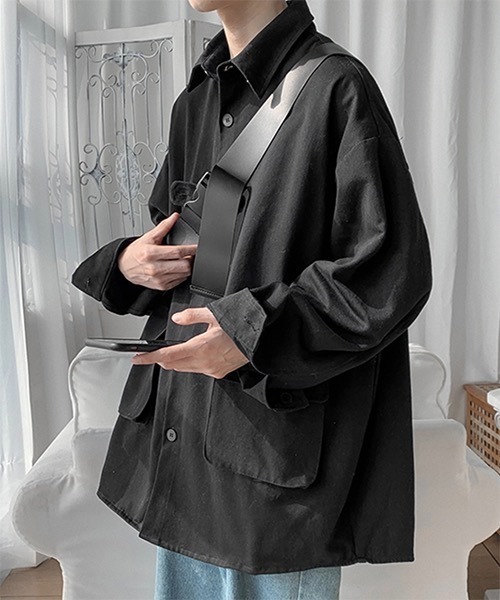 WESTBOY(ウエストボーイ)の「【WB ORIGINALS】 Work Shirt Jacket WO21S212TP(シャツ/ブラウス・メンズ・ブラック/ベージュ/グレー/ピンク・M/L/XL)」の9枚目の写真