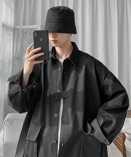 WESTBOY(ウエストボーイ)の「【WB ORIGINALS】 Work Shirt Jacket WO21S212TP(シャツ/ブラウス・メンズ・ブラック/ベージュ/グレー/ピンク・M/L/XL)」の10枚目の写真