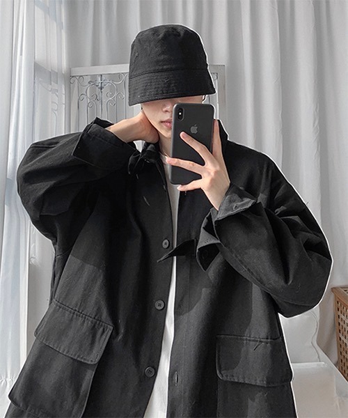 WESTBOY(ウエストボーイ)の「【WB ORIGINALS】 Work Shirt Jacket WO21S212TP(シャツ/ブラウス・メンズ・ブラック/ベージュ/グレー/ピンク・M/L/XL)」の11枚目の写真