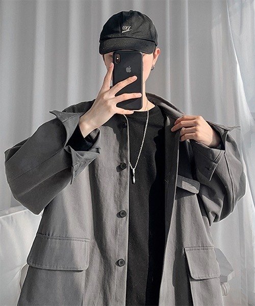 WESTBOY(ウエストボーイ)の「【WB ORIGINALS】 Work Shirt Jacket WO21S212TP(シャツ/ブラウス・メンズ・ブラック/ベージュ/グレー/ピンク・M/L/XL)」の18枚目の写真