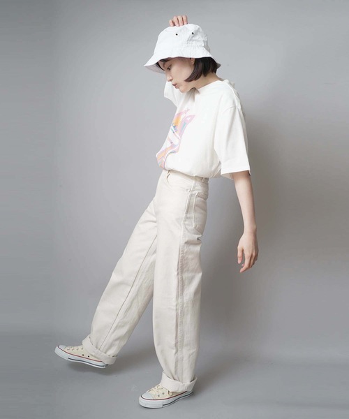 FILA（フィラ）の「【FILA/フィラ】レディースプリント半袖Ｔシャツ（Tシャツ/カットソー・レディース・ホワイト/パープル/オレンジ・MEDIUM/LARGE/X-LARGE）」の18枚目の写真