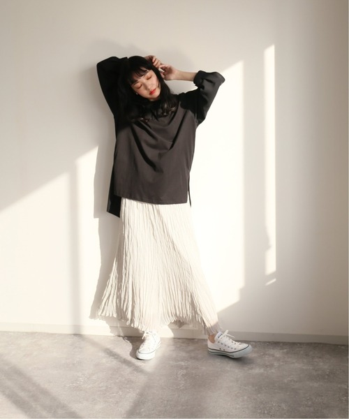 SLOBE IENA(スローブイエナ)の「カットドッキングプルオーバーブラウス【手洗い可能】◆(シャツ/ブラウス・レディース・ブラック/ホワイト・FREE)」の15枚目の写真