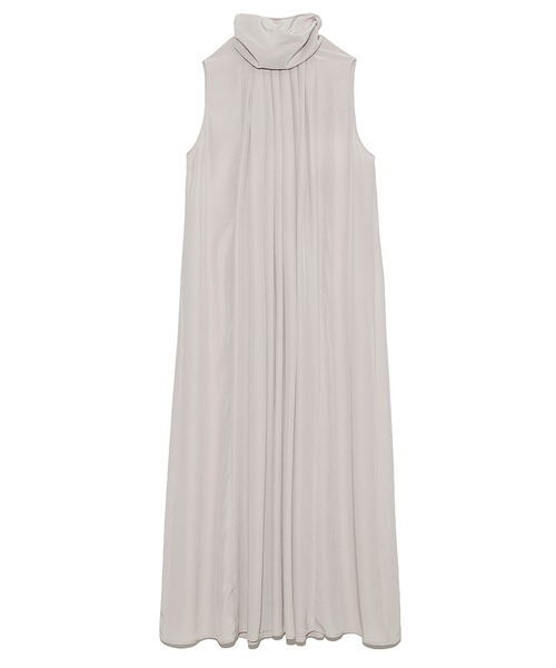 FRAY I.D◆フロントタック プリント ワンピース ブラウン 薄手 フレイアイディー ロングワンピース プリントワンピース 小花 花柄 美品 FRAY I.D（フレイアイディー）の「フロントタックロングワンピース