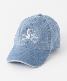 Safariボーンスカルデニムキャップ