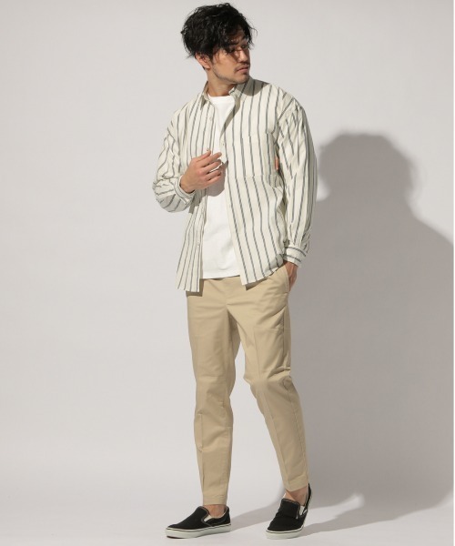 BAYFLOW（ベイフロー）の「ストライプシャツ L/S（シャツ/ブラウス・メンズ・ホワイト/ライトブルー・MEDIUM/LARGE）」の6枚目の写真