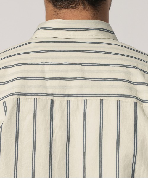 BAYFLOW（ベイフロー）の「ストライプシャツ L/S（シャツ/ブラウス・メンズ・ホワイト/ライトブルー・MEDIUM/LARGE）」の12枚目の写真