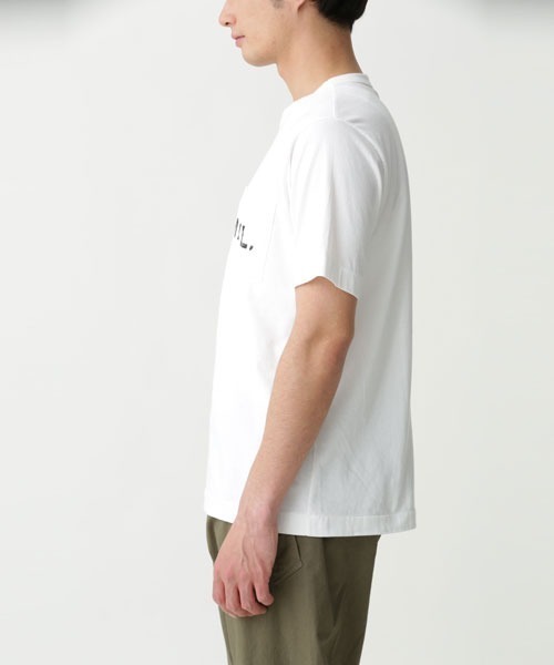 MHL. Tシャツ PRINTED COTTON JERSEY 　M PRINTED COTTON JERSEY (オンラインショップ限定) | MARGARET