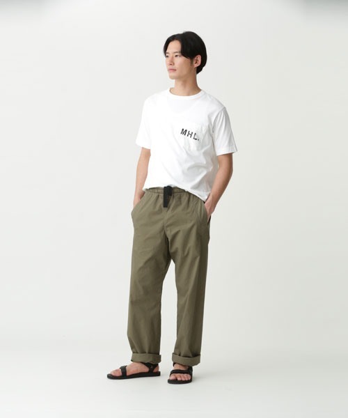 MHL.（エムエイチエル）の「PRINTED COTTON JERSEY（Tシャツ/カットソー・メンズ・ブラック/ホワイト・MEDIUM/X-LARGE/SMALL/LARGE）」の11枚目の写真