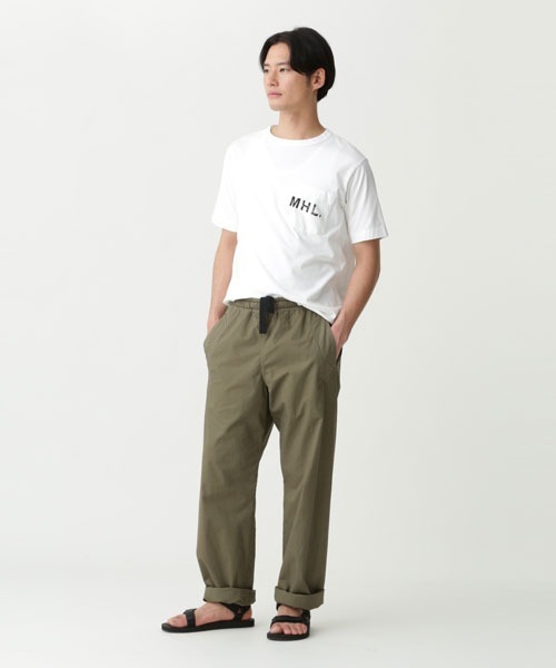 MHL.（エムエイチエル）の「PRINTED COTTON JERSEY（Tシャツ/カットソー・メンズ・ブラック/ホワイト・MEDIUM/X-LARGE/SMALL/LARGE）」の18枚目の写真