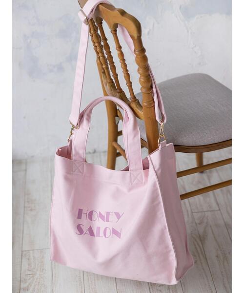 Honey Salon（ハニーサロン）の「HONEYSALONビッグトートバッグ（トートバッグ・レディース・ラベンダー/ライトピンク/ナチュラル・FREE）」の18枚目の写真