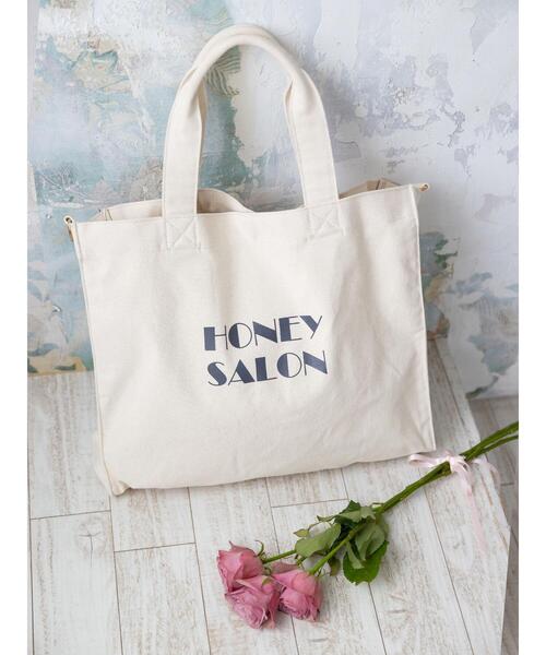 Honey Salon（ハニーサロン）の「HONEYSALONビッグトートバッグ（トートバッグ・レディース・ラベンダー/ライトピンク/ナチュラル・FREE）」の15枚目の写真