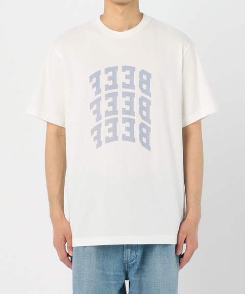 blurhms（ブラームス）の「【blurhms ROOTSTOCK】ロゴTシャツ BEEF or CHICKEN MEN（Tシャツ/カットソー・メンズ・ホワイト/ブラック・3/2）」の6枚目の写真