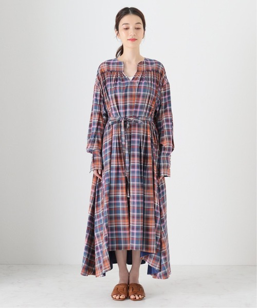 VERMEIL par iena(ヴェルメイユパーイエナ)の「Deveaux フレンチマドラスチェックドレス(ワンピース・レディース・その他6/その他7・FREE)」の19枚目の写真