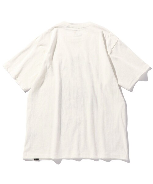 go slow caravan（ゴースローキャラバン）の「WEB限定 go slow caravan/ゴースローキャラバン 探検猫 クルーネック プリントTシャツ/351908（Tシャツ/カットソー・メンズ・ホワイト/ブラック・5/3/4）」の5枚目の写真