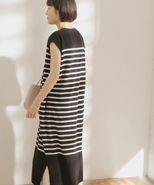 FORK&SPOON(フォークアンドスプーン)の「FORK&SPOON パネルボーダーノースリーブワンピース(ワンピース・レディース・ホワイト系その他/ブルー系その他・ONE)」の13枚目の写真