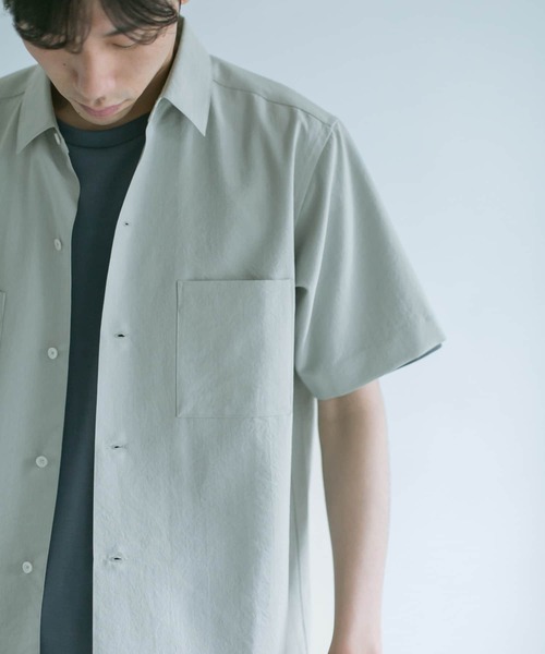 URBAN RESEARCH DOORS（アーバンリサーチドアーズ）の「セオアルファダブルポケットシャツ（シャツ/ブラウス・メンズ・チャコールグレー/ライトブラウン/グリーン系その他・40/38）」の13枚目の写真