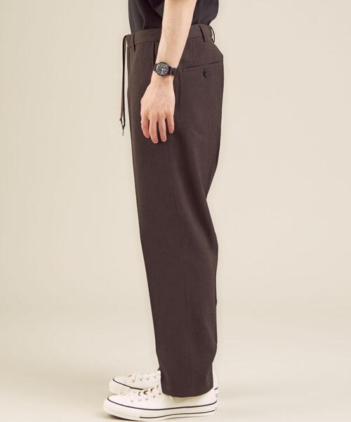green label relaxing（グリーンレーベルリラクシング）の「＜ 機能 / ストレッチ・防シワ ＞ CM リネンライク ドビー クリース ストレート パンツ（その他パンツ・メンズ・ダークブラウン/ベージュ/コバルトブルー・SMALL/MEDIUM/LARGE/X-LARGE）」の6枚目の写真