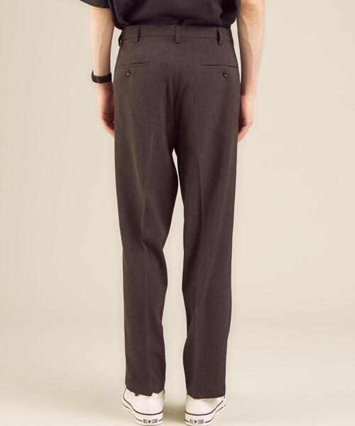 green label relaxing（グリーンレーベルリラクシング）の「＜ 機能 / ストレッチ・防シワ ＞ CM リネンライク ドビー クリース ストレート パンツ（その他パンツ・メンズ・ダークブラウン/ベージュ/コバルトブルー・SMALL/MEDIUM/LARGE/X-LARGE）」の7枚目の写真